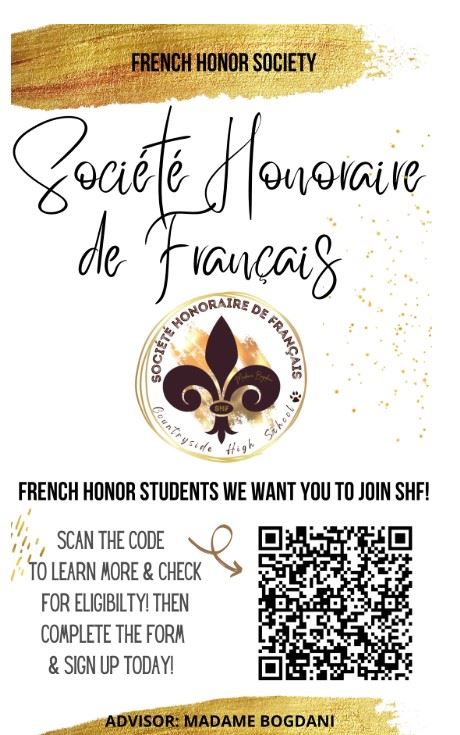 JOIN HONORS SOCIETY